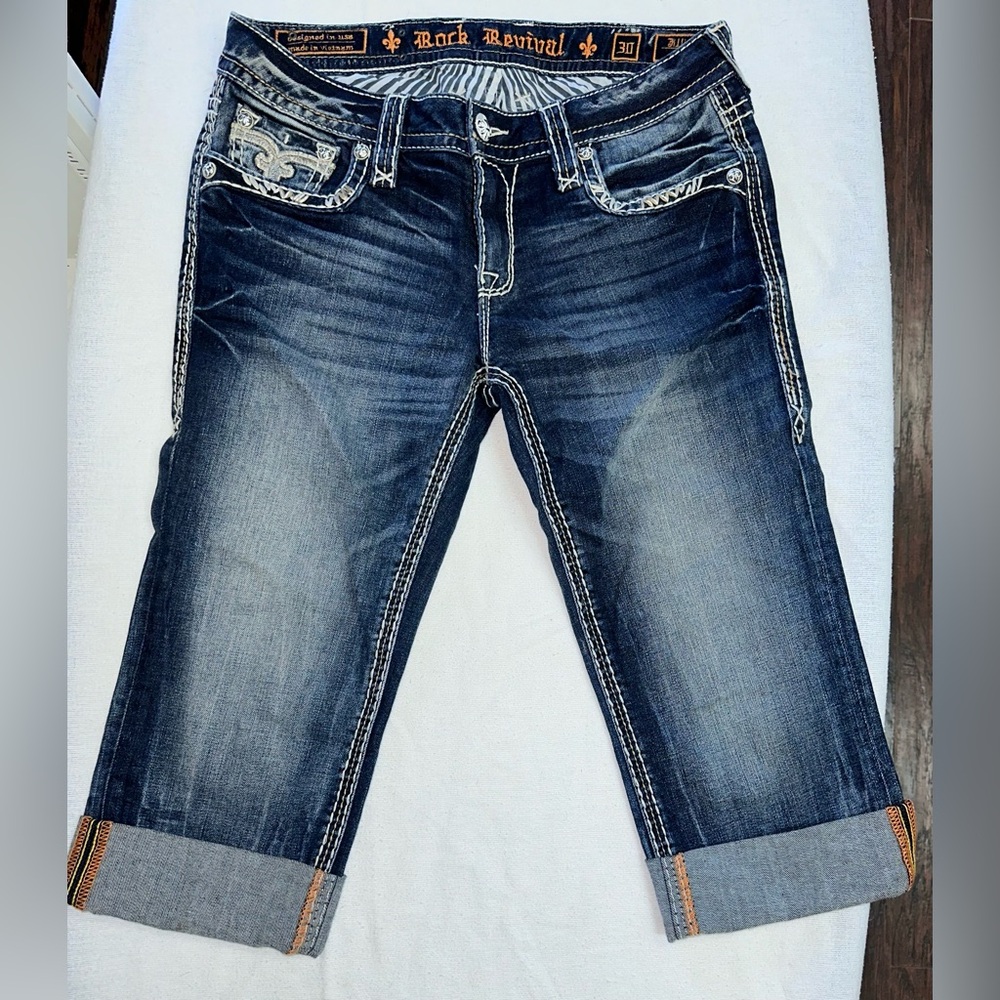 Rock Revival Jillian crop Jean